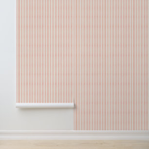 Weiche Rosa Streifen Tapete