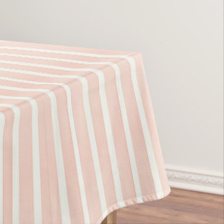 Weiche Rosa Streifen Tischdecke