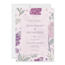 Weiche rosa und lila Flieder Hochzeit