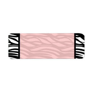 Weiche rosa Zebra-Raum-Aufkleber