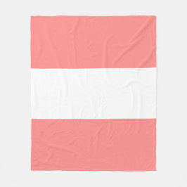 Weiche Rose Pastellfarben und weißes Bar Fleecedecke