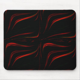 Weiche rote Markierungen auf schwarzem Hintergrund Mousepad
