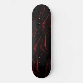 Weiche rote Markierungen auf schwarzem Hintergrund Skateboard