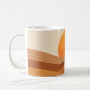 Weiche Sandwellen bei Sonnenuntergang Kaffeetasse