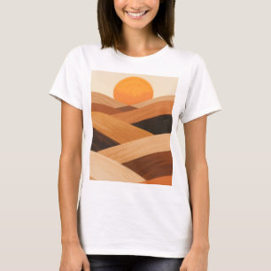 Weiche Sandwellen bei Sonnenuntergang T-Shirt
