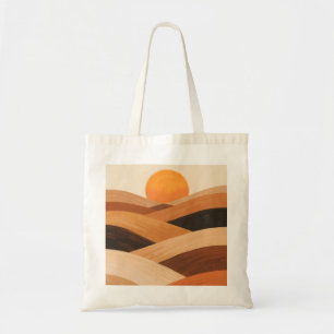 Weiche Sandwellen bei Sonnenuntergang Tragetasche