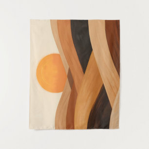 Weiche Sandwellen bei Sonnenuntergang Wandteppich