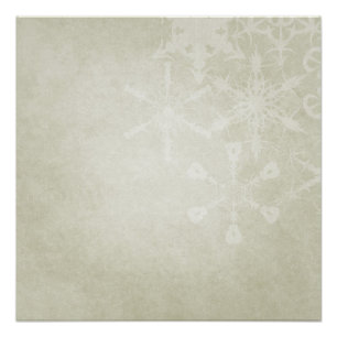 Weiche Schneeflocken Poster