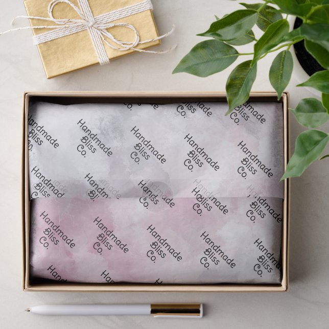 Weiche schwarze rote Marmorierung Seidenpapier (Geschenk)