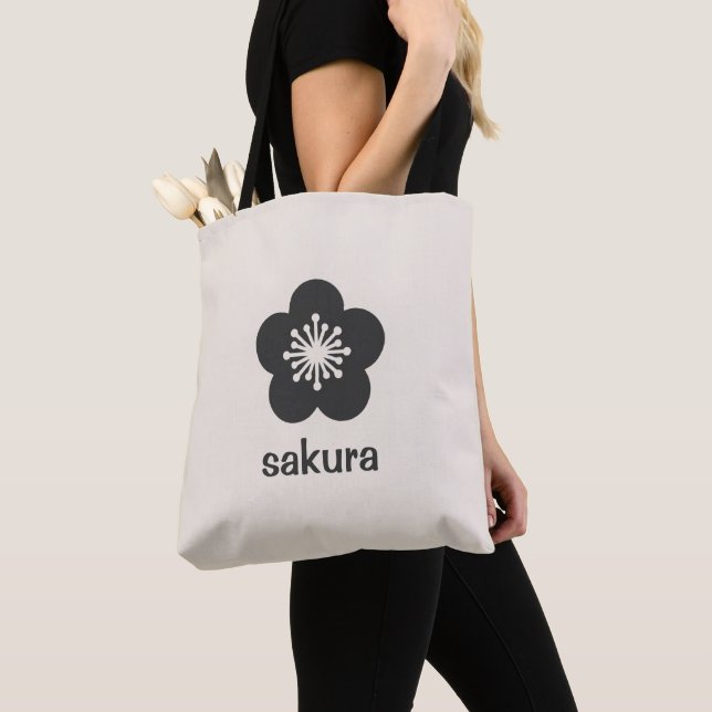 Weiche schwarze Sakura-Blüten-Silhouette - Neutral (Von Nahem)