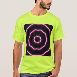 weiche Sitzringe aus neonrosa Licht T-Shirt