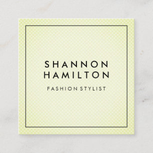 Weiche Skalierung Muster grün Quadratische Visitenkarte