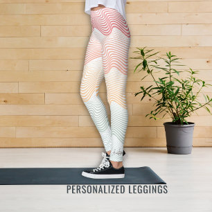 Weiche Streifen mit Ihrem Namen und eleganten Spor Leggings
