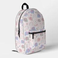 Weiche Töne niedliche Elefanten und Herz-Boho-Must