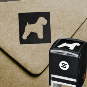 Weiche überzogene Wheaton Terrier-Silhouette Permastempel