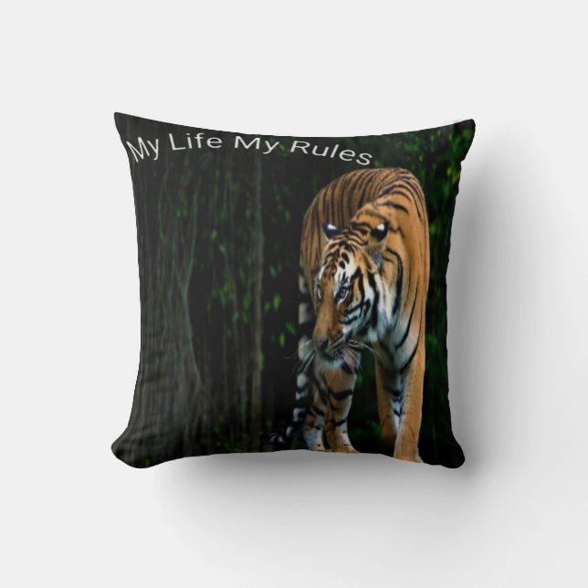 Weiche und gepolsterte Löwenkissen Kissen (Vorderseite)