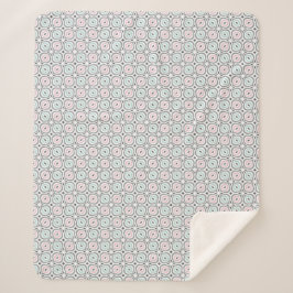 Weiche und moderne Pastell-Geometrie-Sherpa-Decke  Sherpadecke