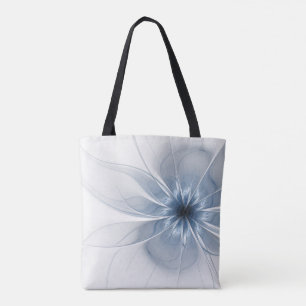 Weiche und zarte blaue Fraktal Fantasie Blume