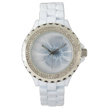 Weiche und zarte blaue Fraktal Fantasie Blume