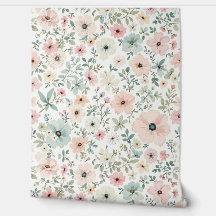 Weiche Vintage-Blumen-Wallpaper