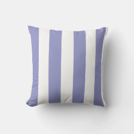Weiche Violette und weiße Streifen Kissen