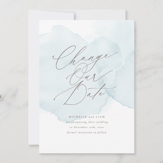 Weiche Wasserfarbe Wash Verzögerung Ändern Sie das Ankündigung (Vorderseite)