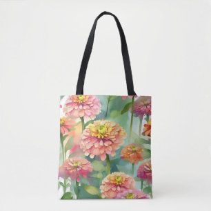 Weiche Wasserfarbe Zinnia Floral