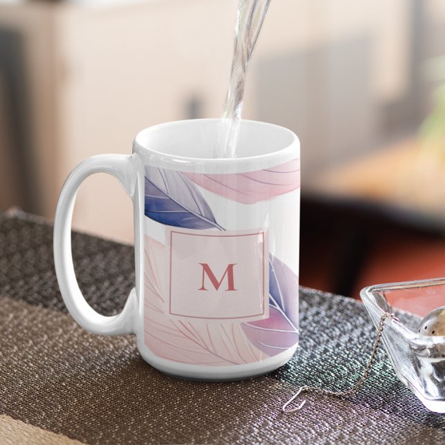 Weiche Wasserfarben hinterlassen benutzerdefiniert Kaffeetasse (Von Creator hochgeladen)