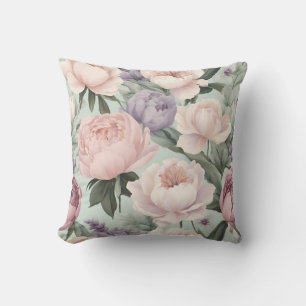 Weiche, weiche Farbe Rosa Blumenblüten Kissen