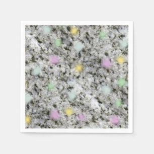Weiche weiße Granit-Pastell-Punkte Serviette