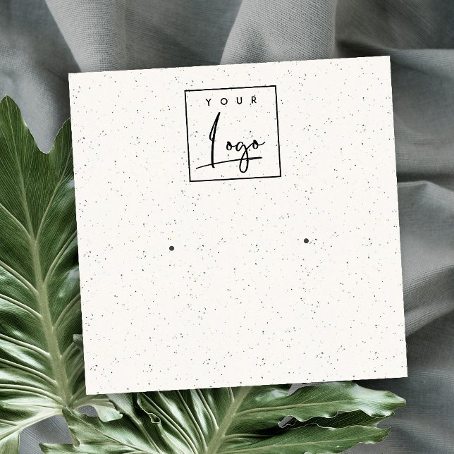 Weiche, weiße Keramik Textur Stuhlvorführung Anzei Quadratische Visitenkarte (Von Creator hochgeladen)