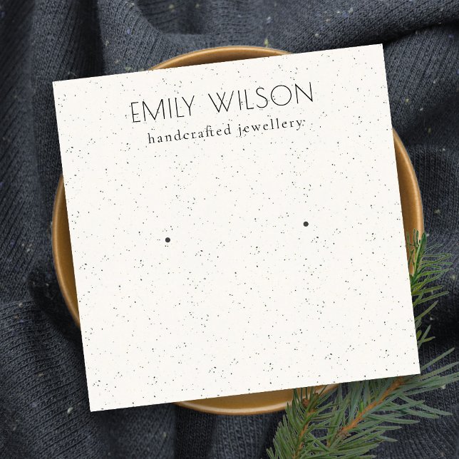 Weiche, weiße Keramik Textur Stuhlvorführung Anzei Quadratische Visitenkarte (Von Creator hochgeladen)