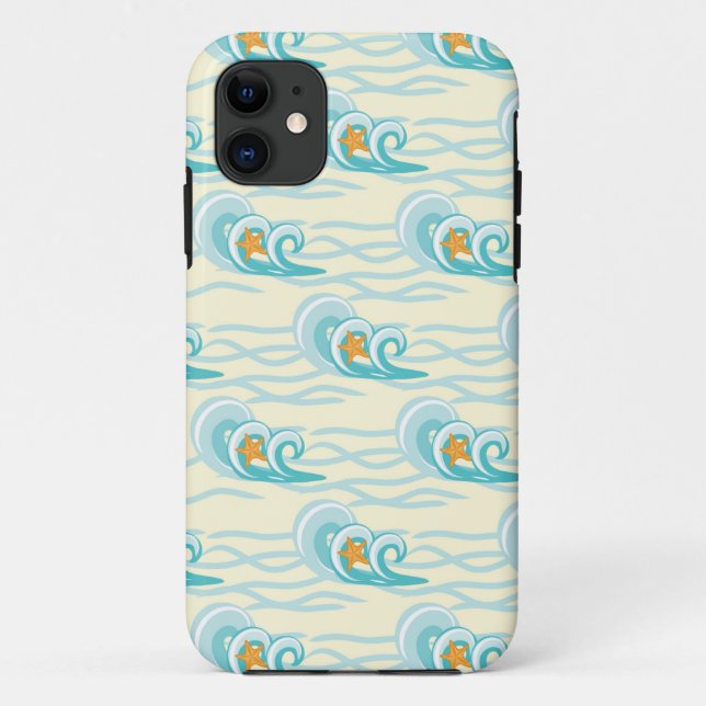 Weiche Wellenmuster Case-Mate iPhone Hülle (Rückseite)
