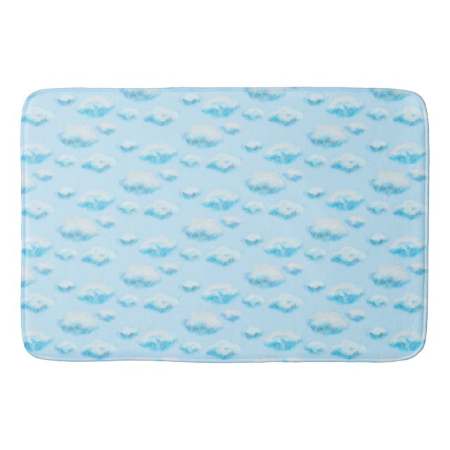Weiche Wolken Badematte (Vorderseite)