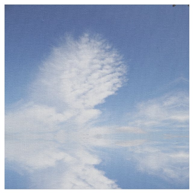 Weiche Wolken des Gewebes Stoff (Nahaufnahme)