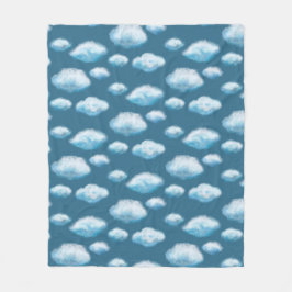 Weiche Wolken Fleecedecke