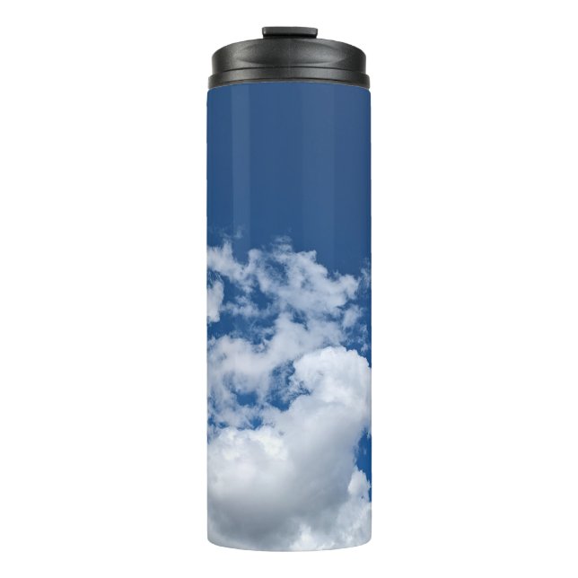 Weiche Wolken Thermosbecher (Vorderseite)