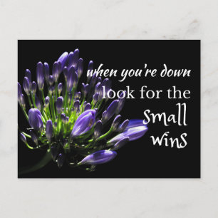 Weiche Wörter: ...Suche nach einem positiven Ergeb Postkarte