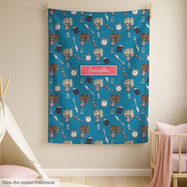 Weiche zurück zur Fleece für trendige kleine Mädch (Soft back to school fleece for trendy little girl)