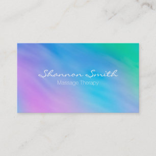 Weicher Aquarell-Regenbogen-Himmel-minimales Visitenkarte