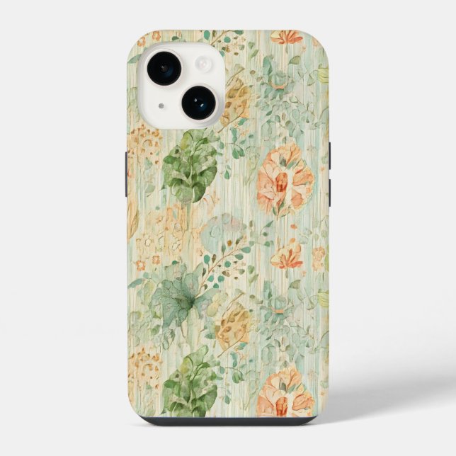 Weicher botanischer Traum iPhone Hülle (Rückseite)