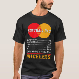 Weicher Dad mein Kind schlägt einen Home Run unbez T-Shirt