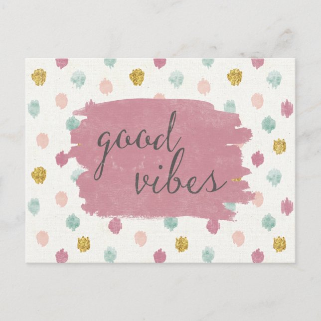 Weicher Dekoiv | guter Vibes Postkarte (Vorderseite)
