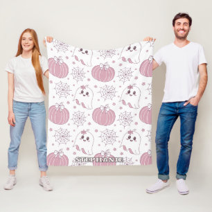 Weicher Goth-Pastell-Halloween-Muster Fleecedecke