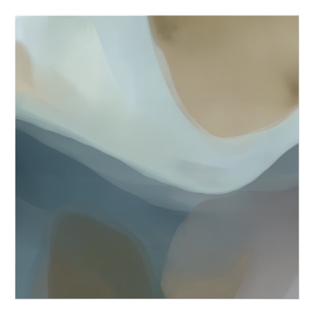 Weicher Horizont Abstrakte Kunst Fotodruck (Vorne)