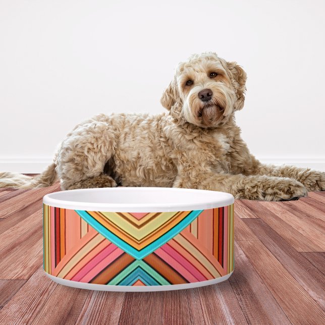 Weicher, mehrfarbiger Diamant & Streifen Napf (Von Creator hochgeladen)
