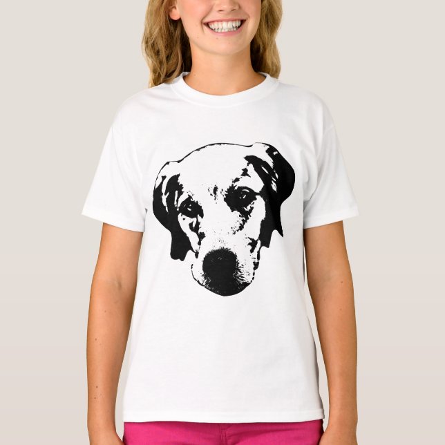 Weicher Mit Augen Companion in Monochrom T-Shirt (Vorderseite)