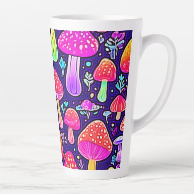 Weicher Nebel: Cartoon-Pilz-Patch Milchtasse (Rechts)