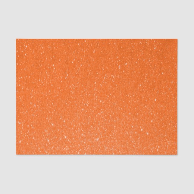 Weicher orange Glitzer-Druck Seidenpapier (Vorderseite)