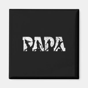 Weicher Papa, weicher Mann, Vatertag Vintage Magnet
